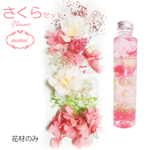 ハーバリウムさくら花材セットキット【花材のみ】送料無料ハーバリウムキットハーバリウム花材プリザーブドフラワー入学卒業お祝い植物標本手作り初心者プリザーブドドライフラワー誕生日プレゼント母の日結婚ギフトホワイトデー1000円ポッキリ