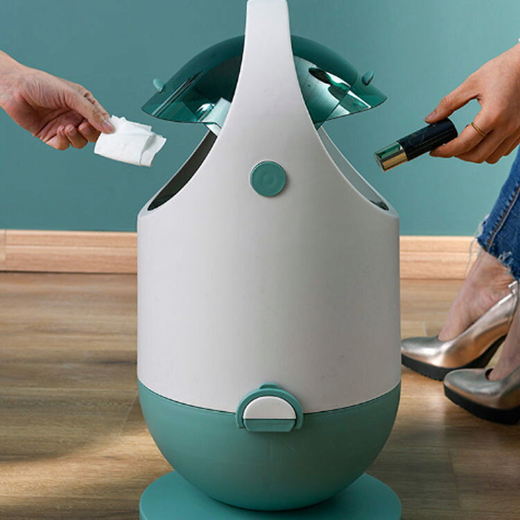 ゴミ箱 ロボット型 20L 持ち手付き フタ付き 高級感 おしゃれ 大容量 洗面所 オフィス リビング 寝室 会議室 ごみ箱 ごみ袋が見えない 密閉 水回り 洗える ごみばこ くずかご 白 黒 かわいい 面白い [2]