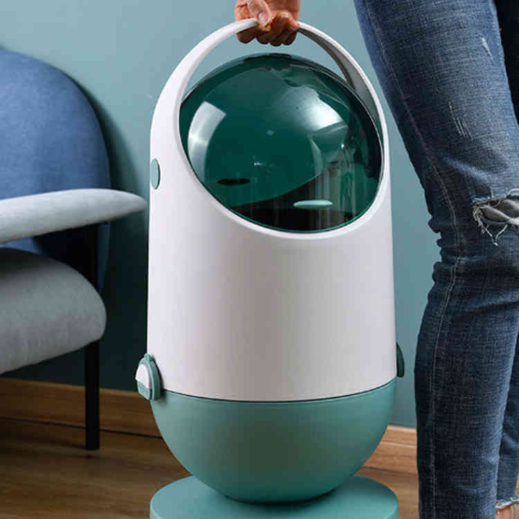 ゴミ箱 ロボット型 20L 持ち手付き フタ付き 高級感 おしゃれ 大容量 洗面所 オフィス リビング 寝室 会議室 ごみ箱 ごみ袋が見えない 密閉 水回り 洗える ごみばこ くずかご 白 黒 かわいい 面白い [3]