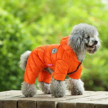 ダウンジャケット 防寒着 犬 コート ダウンベスト ドッグウェア 犬 ハーネス アウター 服 カバーオール 中型犬 冬服 コート オシャレ ハーネス一体型 あったか コート ダウンジャケット 撥水 犬の服 暖かい あったか 犬用