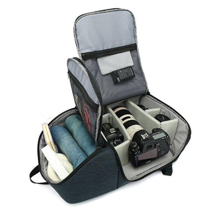 大容量 リュック 耐衝撃 三脚取付可 バッグ 一眼レフ カメラバック カメラ カメラ 仕切り カメラバックパック リュックサック おしゃれ 多機能 カメラ収納 軽量 防水 撮影バックパック 出張 旅行 カメラ鞄 撥水加工