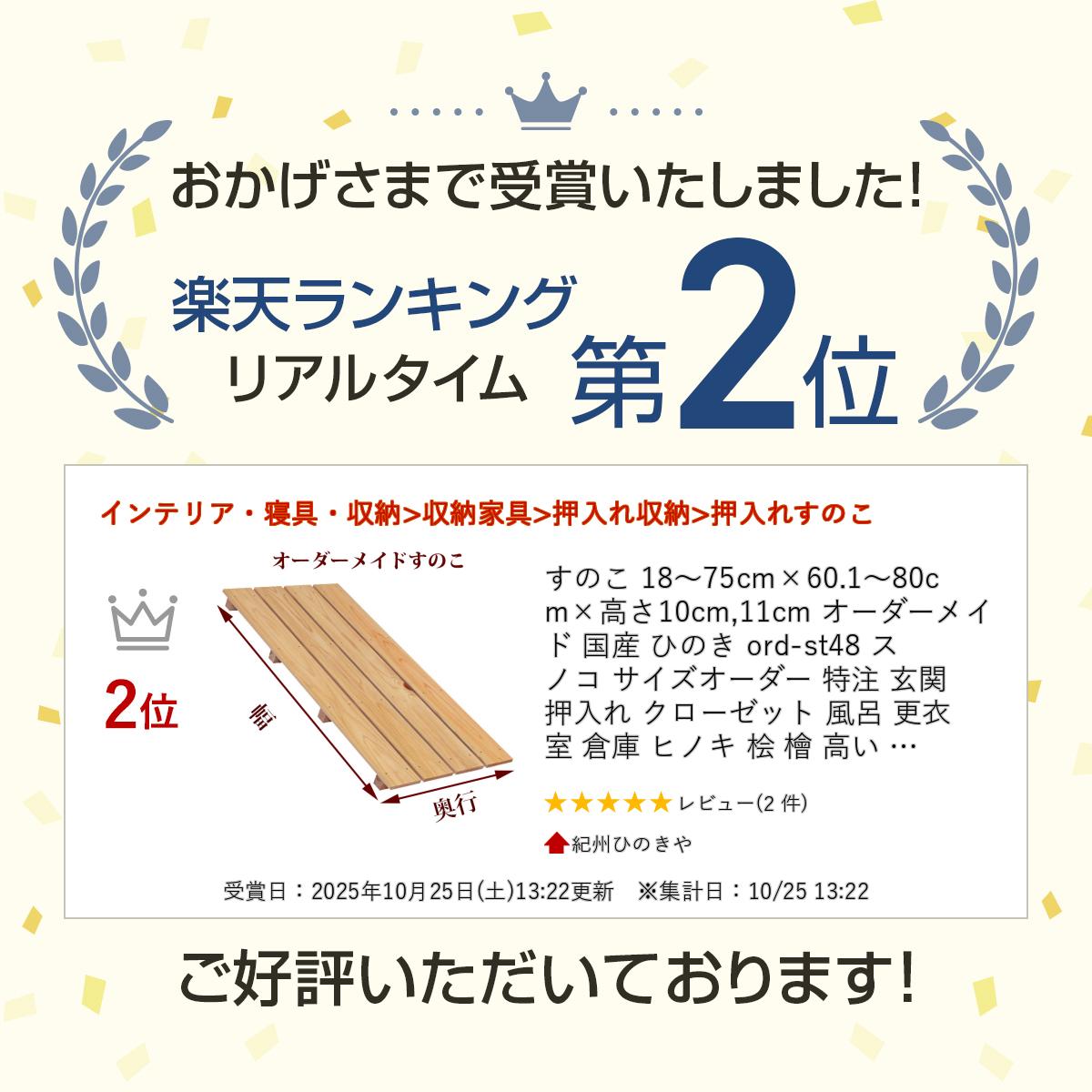 すのこ 18〜75cm×60.1〜80cm×高...の紹介画像2