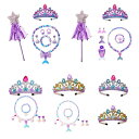 プリンセス アクセサリー なりきりセット 人魚風 お姫様 変身セット ハロウィン クリスマス フェイクパール 子供ドレス 衣装 キッズ コスプレ アクセサリー ...
