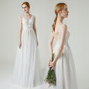 ウエディングドレス 二次会 結婚式/二次会ドレス 海外挙式 Vネック ウェディングドレス ライトドレス 花嫁ドレス ロングドレス 後撮り 結婚式 スレンダードレ...