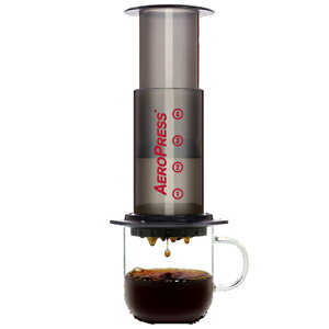 ☆ポイント10倍☆【コーヒー器具】 エアロプレス コーヒーメーカー AeroPress レッド(専用ペーパー350枚入)