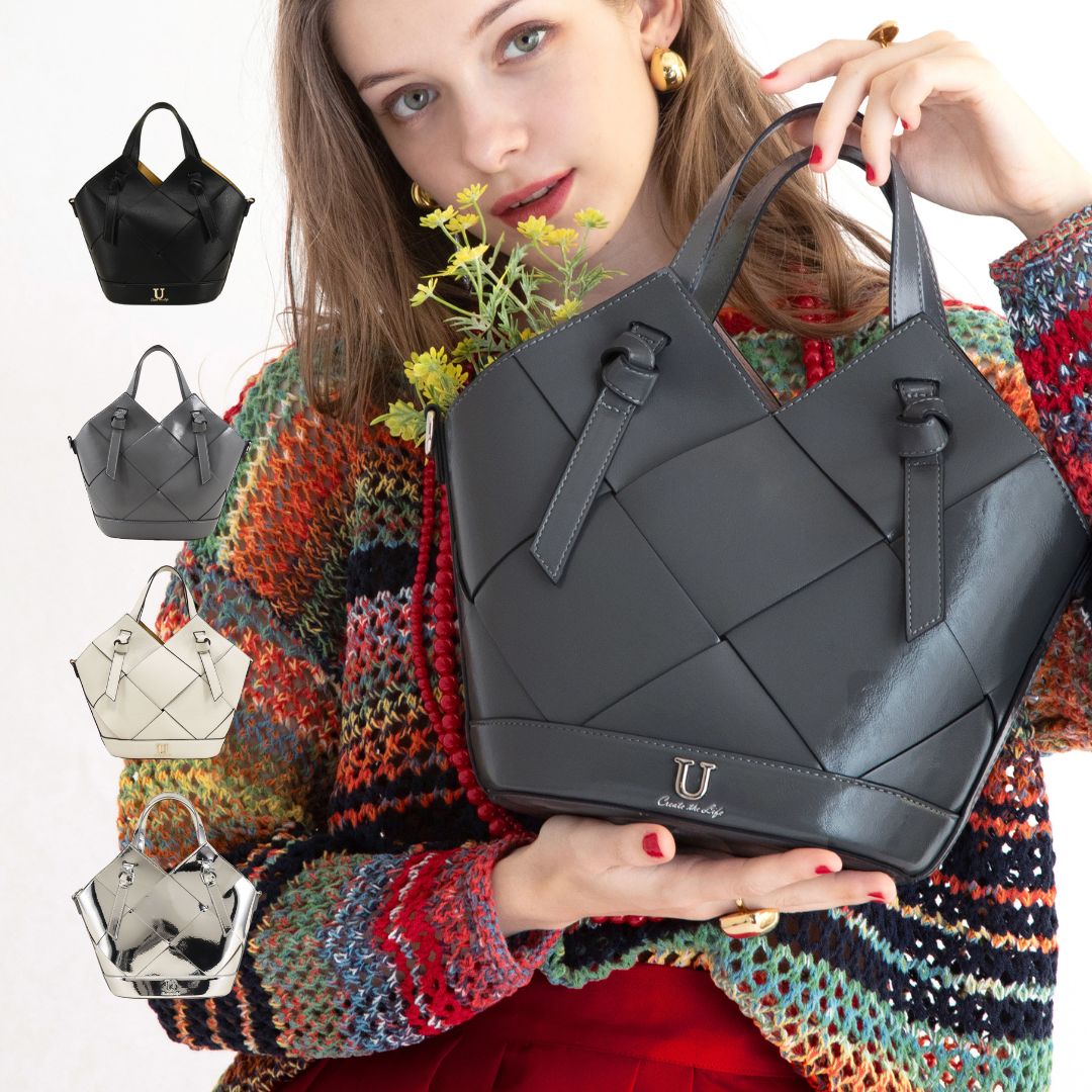 U(ユー) 10%OFF【TVドラマ「何曜日に生まれたの」着用】リエールtisser【ティッセ】メッシュトートバッグ/ショルダー付き バッグ 公式 イストワール ユー 合皮 フェイクレザー Histoire レディース おしゃれ かわいい プレゼント ギフト 贈り物 Histoire-U