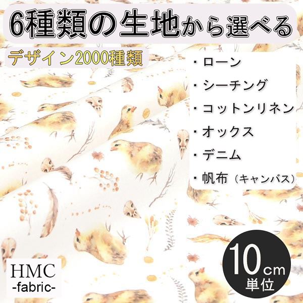 Rakuten - 【10cm単位:送料無料】 生地 布 オーダープリント布 ( シーチング or オックス ) / fab-cm00347