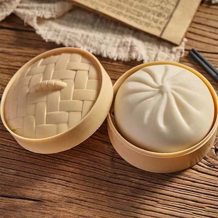 饅頭 ストレス解消グッズ 低反発 玩具 肉まんス スクイーズ 中華まん クイーズ お...
