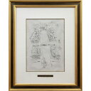 絵画 藤田嗣治 銅版画 『セーヌ川(「魅せられたる河」より)』 建造物 船 街 運河 風景 外国風景 美術品 アート ふじたつぐはる