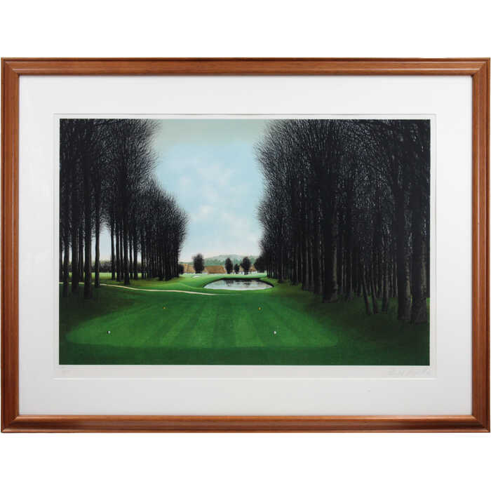 大きいサイズ 大きい絵 絵画 ジャック・デペルト リトグラフ 版画 『池越えのティ...