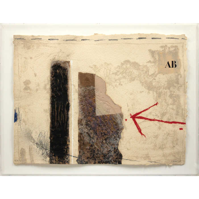 絵画 ジェームス・コワニャール カーボランダム 『無題』 抽象 明るい 美術品 アート