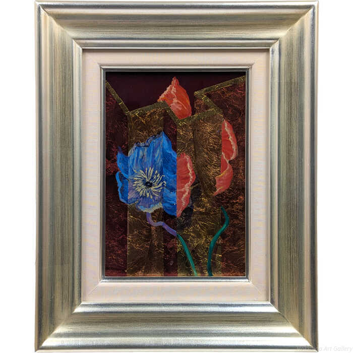 Rakuten - 石川三知代 ガラス絵 『壁の花』 絵画