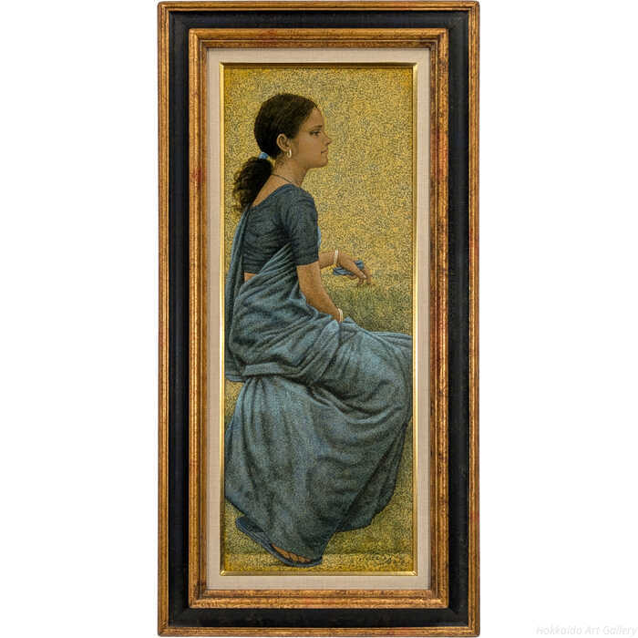 乐天商城 - 佐藤秀人 油絵・油彩画 『ボンベイにて』 一点物 絵画
