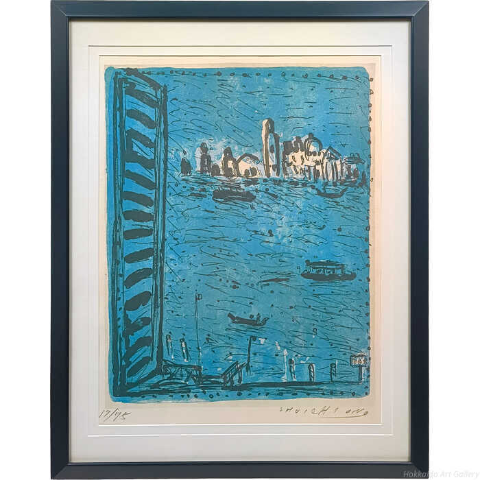 小野州一 リトグラフ 版画 『ベニス』 絵画