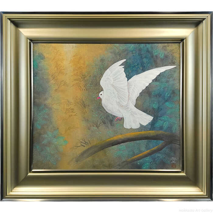 小谷津雅美 日本画 『翔』 一点物 絵画