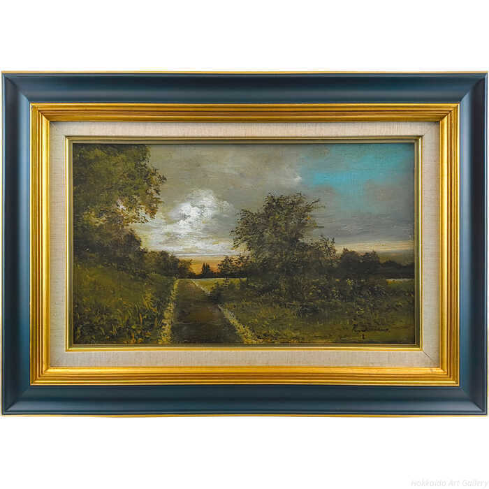 菅野瑠衣 油絵・油彩画 『陽を待つ』 一点物 絵画