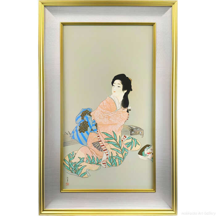 Rakuten - 上村松園 シルクスクリーン 版画 『娘深雪』 絵画