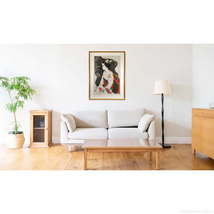 関野準一郎 木版画 『金波』 絵画