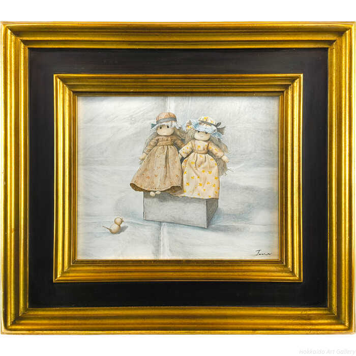 Rakuten - 永井吐無 油絵・油彩画 『人形』 一点物 絵画