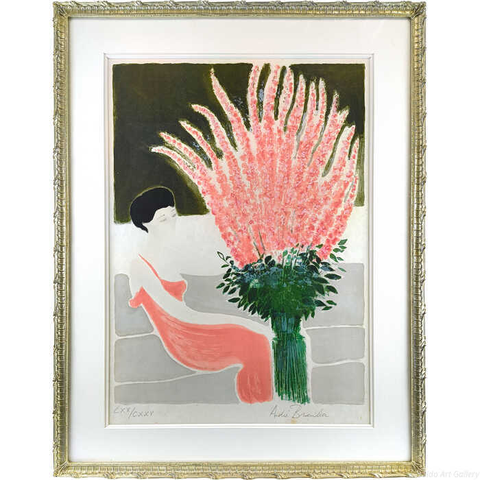 Rakuten - アンドレ・ブラジリエ リトグラフ 版画 『花』 絵画