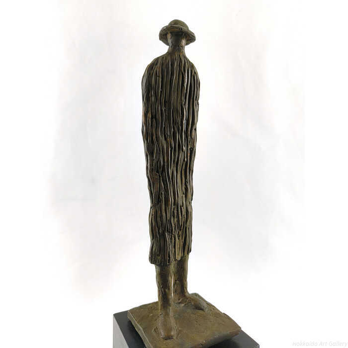 水谷のぼる ブロンズ彫刻 『帽子の男』