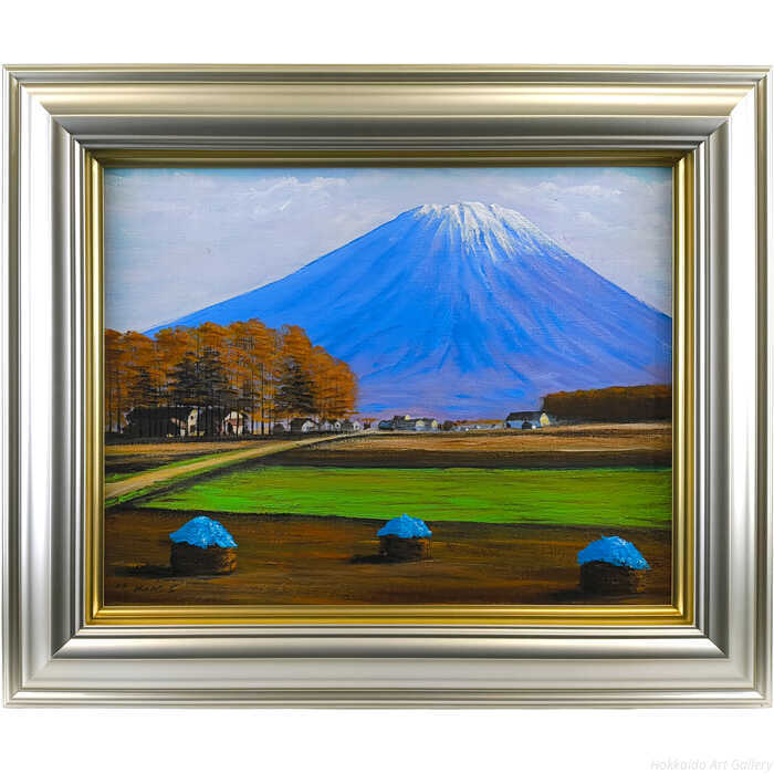 Rakuten - 桜井寛 油絵・油彩画 『羊蹄山冠雪』 一点物 絵画