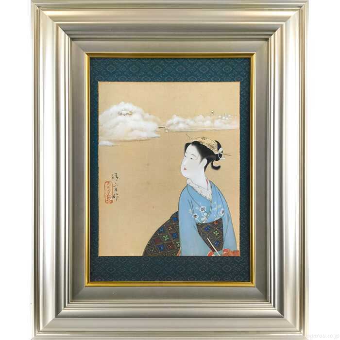 乐天商城 - 鏑木清方 日本画 『美人画』 一点物 絵画