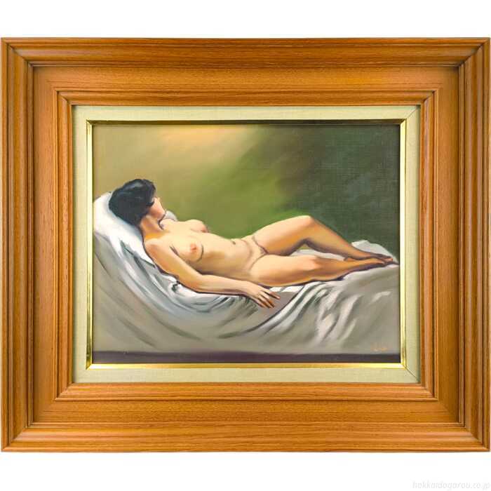 谷崎勉 油絵 油彩画 『裸婦』 一点物 絵画