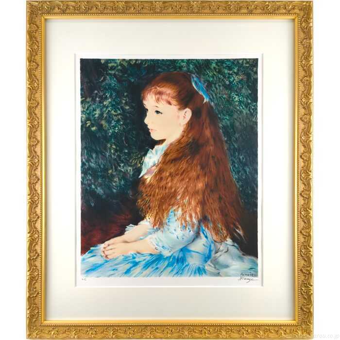 ルノワール リトグラフ 版画 『イレーヌ・カーン・ダンヴェール嬢』 絵画