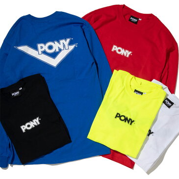 【PONY/ポニー】送料無料メール便　ロングTシャツ　メンズ　レディース　ユイセックス　スポーツ　ペア　ブランド　かわいい　カッコイイ　ニューヨーク　コラボ　バスケ　大人気！ 父の日