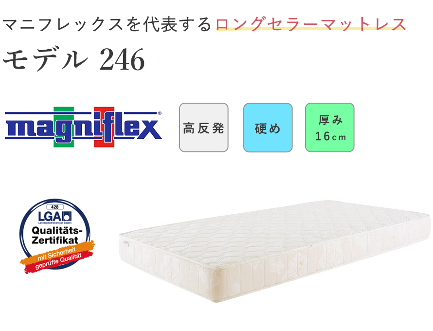 マニフレックス モデル246 (S)送料無