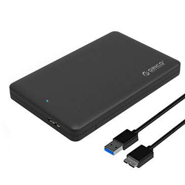 【日本正規代理店】 ORICO 2.5インチ HDD SSD 外付け ドライブケース 2.5インチ hddケース 高速 クローン SATA3.0 USB3.0 対応 ハードディスク UASP 簡単 バックアップ 2577U3 ブラック