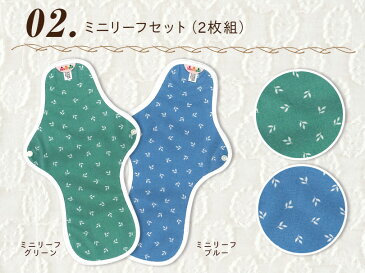 布ナプキン100%オーガニック:2枚セット|Lサイズ:33cm|特に多い日・夜用・尿漏れにも|専用洗剤プレゼント【送料無料】おしゃれな柄/かわいいデザイン/3カラーバリエーション【ハンナパッド】