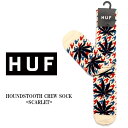 【代引き以外の購入方法でクロネコDM便なら送料全国200円】HUF HOUNDSTOOTH PL CREW SOCKS SCARLET ハフ スケート ソックス スノボー スケボー 厚手 くつ下 丈夫 男女兼用 メンズ レディース マリファナ柄 ストリート 春夏 ハーフパンツ お洒落 ギフト プレゼント【ブランド】HUF/ハフ 【商品名】HOUNDSTOOTH PL CREW SOCKS 【カラー】SCARLET 【商品説明】 ハフの定番中の定番!!厚手で丈夫!!締まりのあるくつ下です。スケボーやスノボーに使うのも良し、普段履きでチラ見せするのも良し!!男女関係無くにんきです。最近ではギフト プレゼントに使う方も多いですよ!! アメリカから直輸入の為、オフィシャルサイトよりお買い得ですよ!!