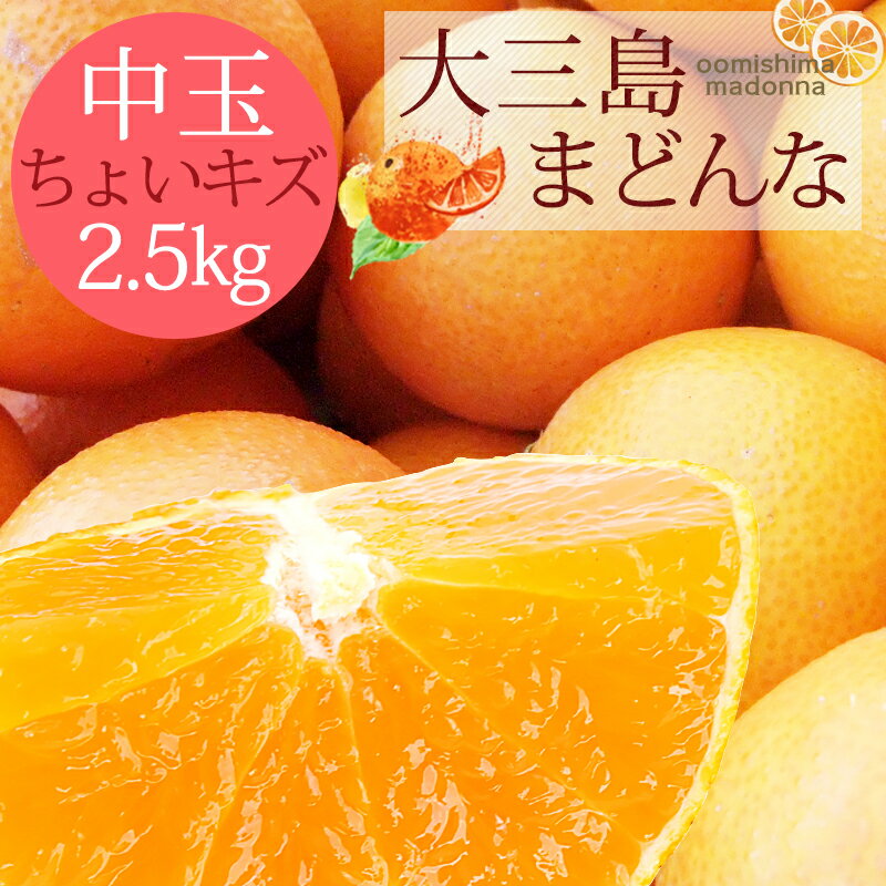【最大800円OFFクーポン★1/9 20:00~1/16 1:59】送料無料 大三島まどんな 性格美人(キズ) 中玉 2.5kg ◆ 愛媛県 大三島 お取り寄せ 国産 みかん 蜜柑 柑橘 愛媛みかん 果物 フルーツ 訳あり わけあり グルメのサムネイル