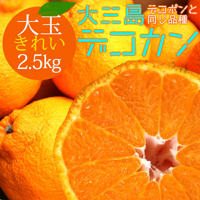 みかん 冷蔵発送 送料無料 デコカン 大和撫子(きれい) 大玉 2.5kg ◆ 愛媛県 大三島 お取り寄せ 国産 みかん 愛媛みかん 果物 フルーツ 供物 ギフト 贈答用 プレゼント 贈り物 グルメ お中元