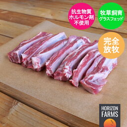 ニュージーランド産 ラム肉 スペアリブ 550g 高品質 冷凍 グラスフェッドラム 骨付き バラ肉 ラムリブ カット済み フリーレンジ 放牧 ホルモン剤不使用 抗生物質不使用