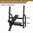 【AnyAgeFitness】オリンピックインクラインベンチ マシン(別売:オリンピックバーベル・ウェイトプレート・ダンベル・ゴムマット)