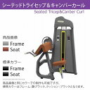 【AnyAgeFitness】シーテッドトライセップ＆キャンバーカール マシン★スタック式トレーニングマシン（別売：ゴムマット）