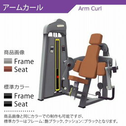 【AnyAgeFitness】アームカール マシン★スタック式トレーニングマシン（別売：ゴムマット）