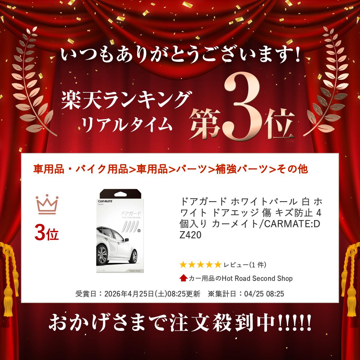 【ランキング受賞】 ドアガード ホワイトパール 白 ホワイト ドアエッジ 傷 キズ防...