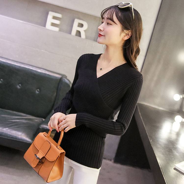 カシュクール ニット トップス セーター 長袖 レディース プルオーバー ニットトップス 厚手 リブニット クロス 秋 冬伸縮性 ストレッチ キレイめ スリム セクシー ビジネス 通勤 お出かけ OL オフィス ーティー 結婚式 入園式 入学式 OL お呼ばれ