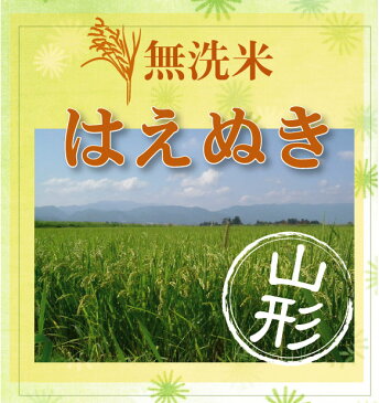 新米 30年産 特別栽培米 無洗米 山形県産はえぬき10kg(5kg×2袋)送料無料【北海道沖縄へのお届け別途送料830円】【コンビニ受取対応商品】