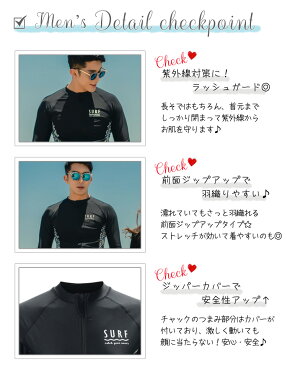 あす楽 メンズ 長袖 ラッシュガード ハーフパンツ 2点セット 韓国ブランド SHEBEACH RIPPLE MINUS FIT RASHGUARD SHORT PANTS (MEN) シービーチ 正規品 日焼け対策 冷え防止 クラゲ対策 水着用 サーフ用 すっきりライン 羽織りやすい 裏地メッシュ ブラック 即日発送