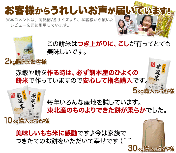 新米 もち米 1.4kg 熊本県 ヒヨクモチ 令和元年(2019年)産 餅米(内容量1kg 400g)