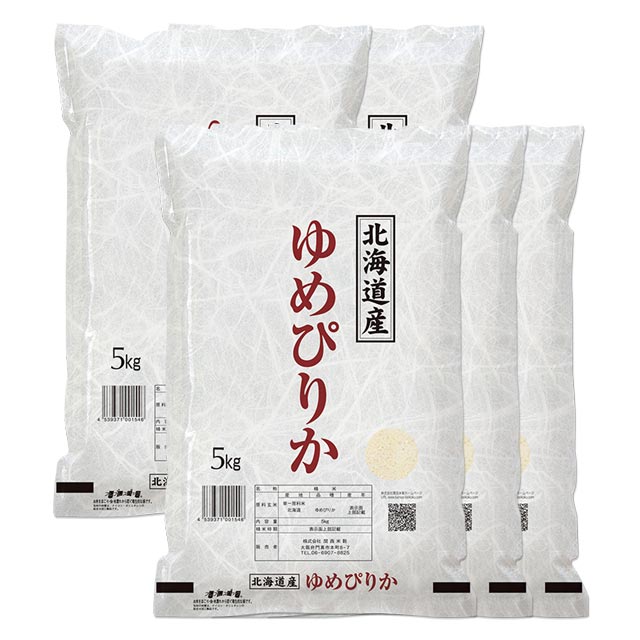 ゆめぴりか 25kg 送料無料 北海道 令和元年産 (米/白米/特a/特a米 5kg...