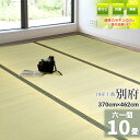 自社独自の緑茶カテキン吹付加工【国産】 い草 10畳 370cm×462cm 【61間 10畳】 『別府』茣蓙 天然 イ草 ラグ 敷物 畳の上に敷くもの 自然素...