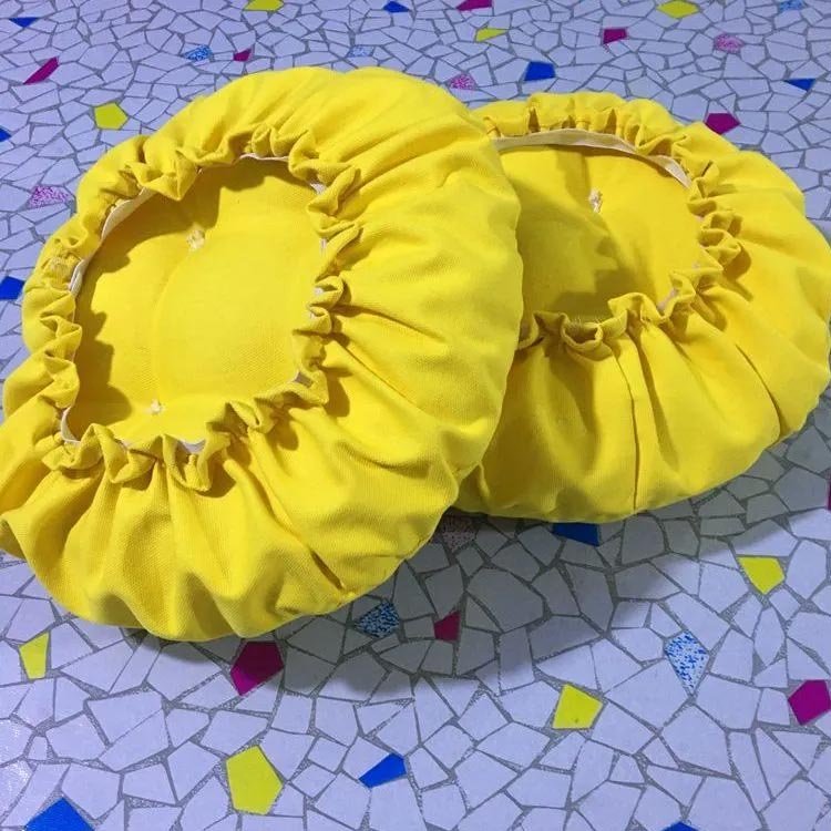 スツールカバー 丸椅子カバー 丸型 回転椅子カバー カットチェアカバー クッションカバー 無地 キャスタースツールカバー 診察椅子カバー クッション 厚さ約7cm エステスツールカバー 椅子 いす用 丸型カバー 座面 [2]