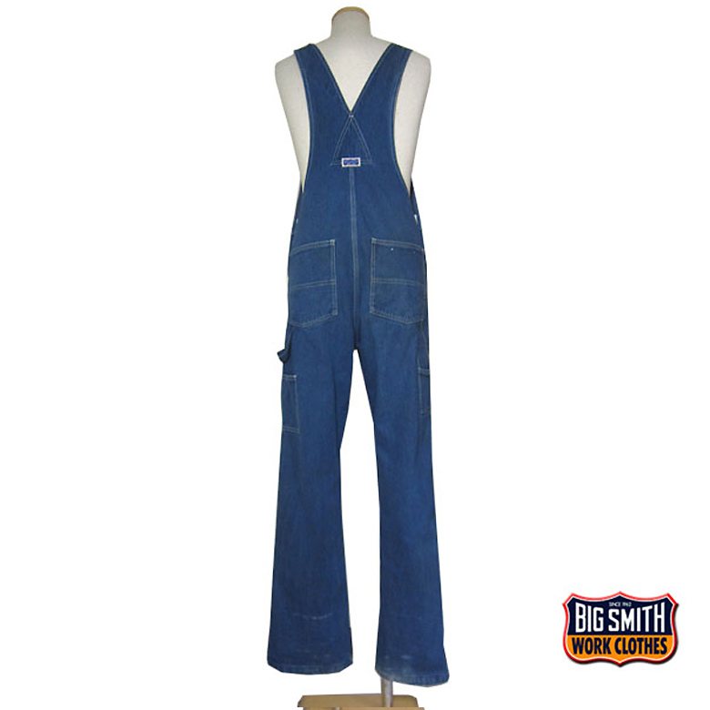 【中古】BIG SMITH デニム オーバーオール メンズ 32インチ 古着 ユーズド