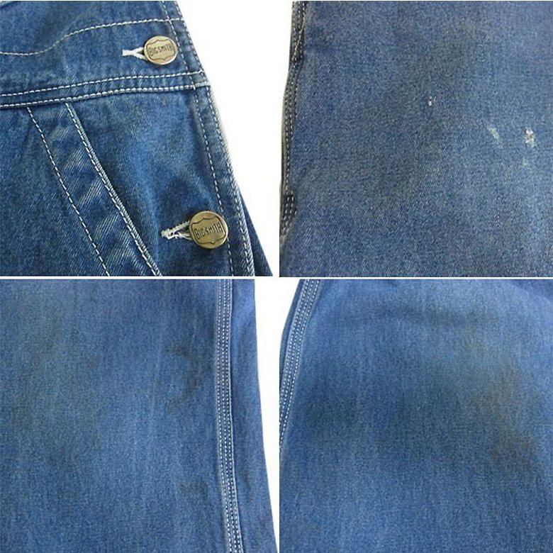 【中古】BIG SMITH デニム オーバーオール メンズ 32インチ 古着 ユーズド